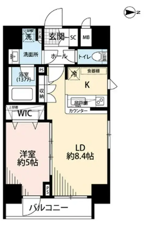 プレール・ドゥーク文京湯島 13階階 間取り