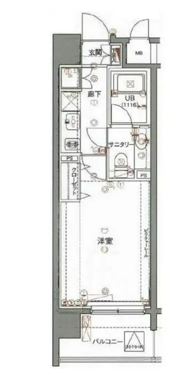 アクロス新宿 10階階 間取り