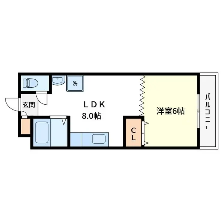 サンハイツ西日暮里 4階階 間取り