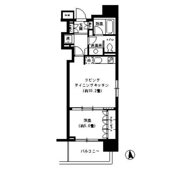 KDXレジデンス芝公園 13階階 間取り