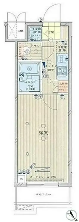 ルーブル上池台弐番館 3階階 間取り