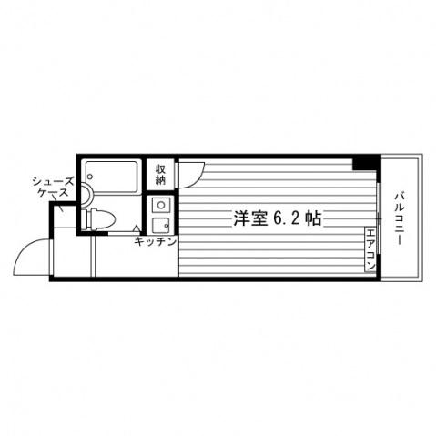 天王寺学生会館(ワンルーム/3階)の間取り写真