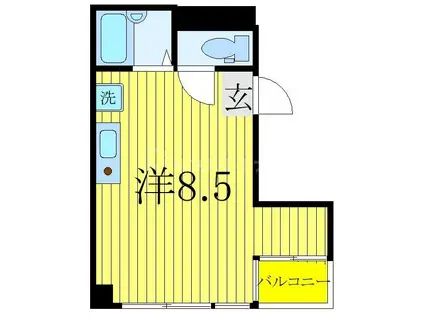 プレステージ島村(ワンルーム/4階)の間取り写真