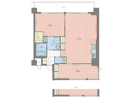 プレジオ宝塚ASIAN(2LDK/4階)の間取り写真