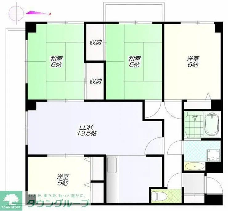 三高サンスクエア 1階階 間取り