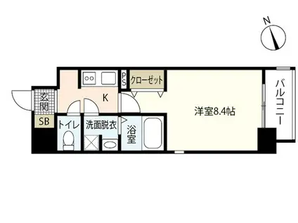 レジスタ大塚西(1K/9階)の間取り写真