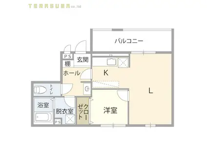 G-STAGE上宗方(1LDK/3階)の間取り写真