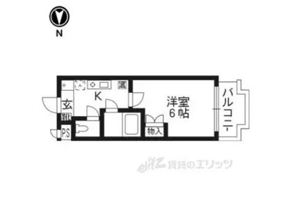 VILLASOLEIL(1K/5階)の間取り写真