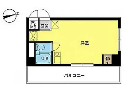 スカイコート池袋4(ワンルーム/2階)の間取り写真