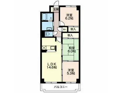 FOUR SEASONS(3LDK/1階)の間取り写真