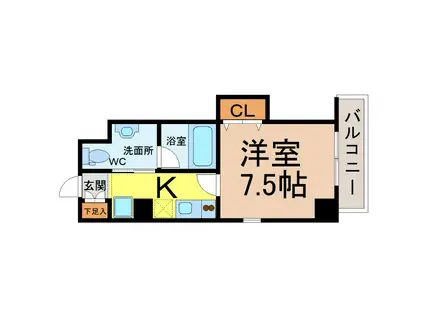 NEXTAGE.I(1K/3階)の間取り写真