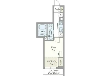 MY STYLE 大宮(1DK/2階)の間取り写真