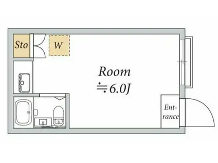 ライフピアセンチュリー(ワンルーム/1階)の間取り写真