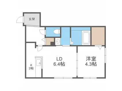 FUTABA SQUARE琴似(1LDK/3階)の間取り写真