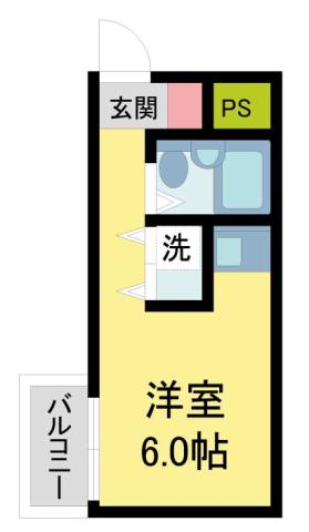 ワークヒルズ門戸(ワンルーム/2階)の間取り写真