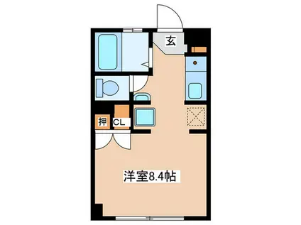 マルヴィエント湘南茅ヶ崎(ワンルーム/1階)の間取り写真