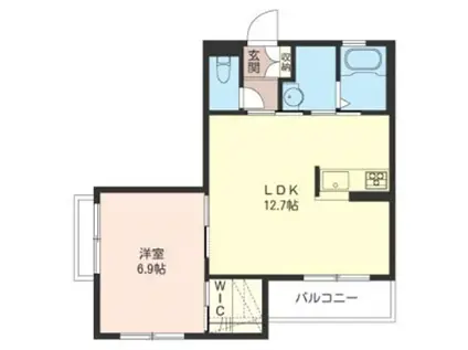 エスペランサ・グランデ(1LDK/2階)の間取り写真