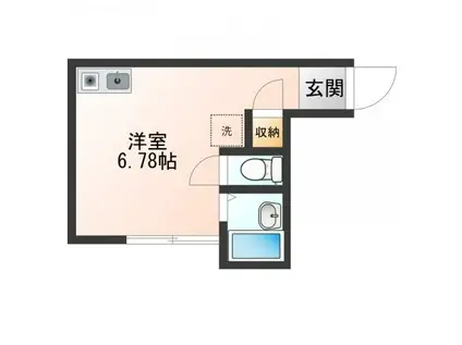 ステラファースト草薙(ワンルーム/1階)の間取り写真