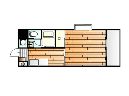 グランヴェルジェ中須II(1K/11階)の間取り写真