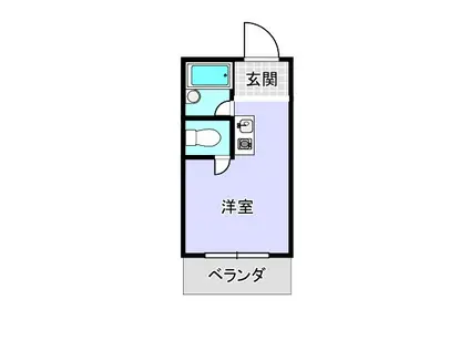 ロイヤルクレイン樽井(ワンルーム/4階)の間取り写真