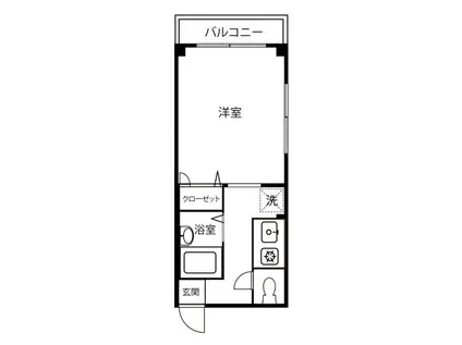 メゾングレース(1K/3階)の間取り写真