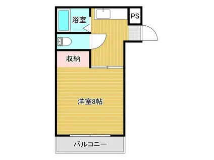 メゾントータス(1K/1階)の間取り写真