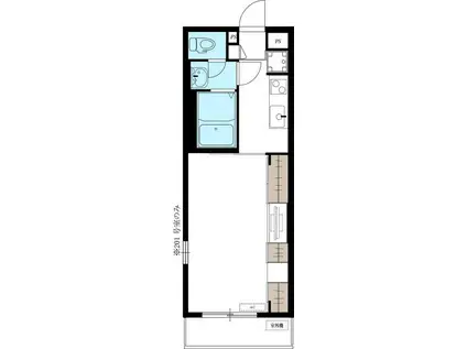 リブリ・BLANC(1K/2階)の間取り写真