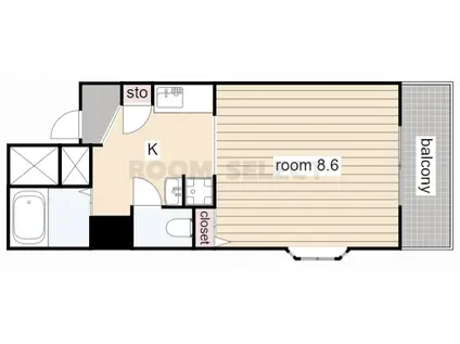 ノーブルハウス吉田(1K/3階)の間取り写真