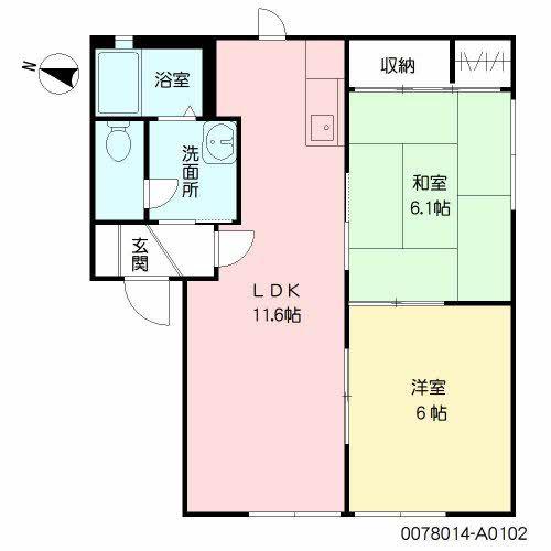 フォーレス (2LDK/1階)の間取り写真