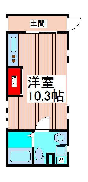 フェスティナレンテ(ワンルーム/3階)の間取り写真