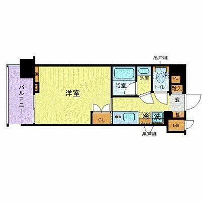 ズーム品川南(1K/5階)の間取り写真