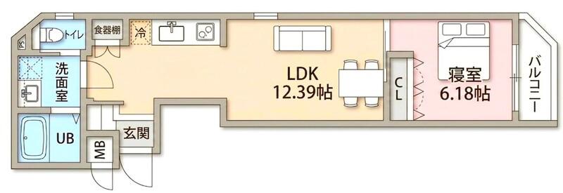 SOLENNE大島(1LDK/4階)