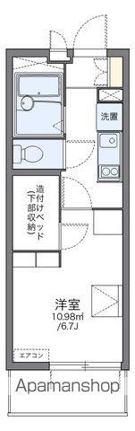 レオパレス前里(1K/1階)の間取り写真