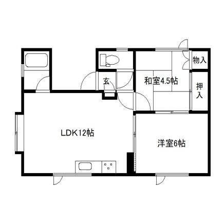アベニュー17(2LDK/3階)の間取り写真