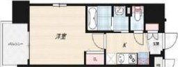 LUXE正雀駅前(1K/8階)の間取り写真