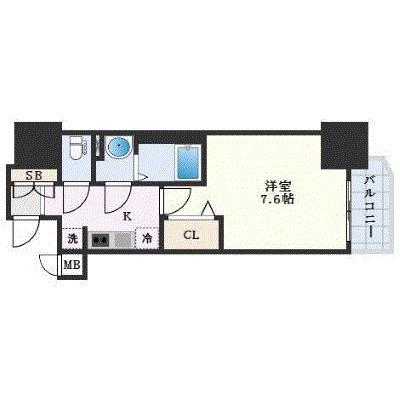 プレサンス千種アイル(1K/3階)の間取り写真