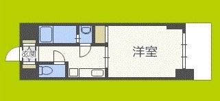 グレンパーク中川(1K/8階)の間取り写真