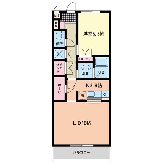 小田急小田原線 愛甲石田駅 徒歩20分 3階建 築13年(1LDK/1階)の間取り写真
