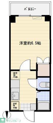 ウィンベール和ヶ原(1K/1階)の間取り写真