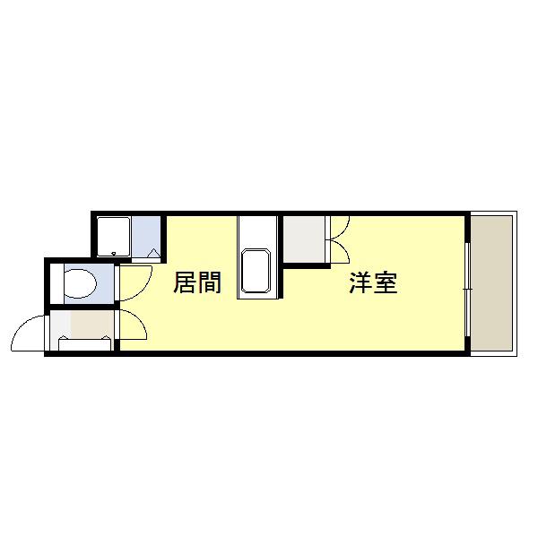 NEW GREEN18(1DK/3階)の間取り写真