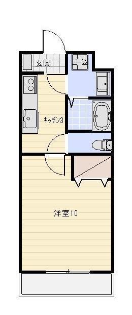 マンションきんかん(1K/5階)の間取り写真