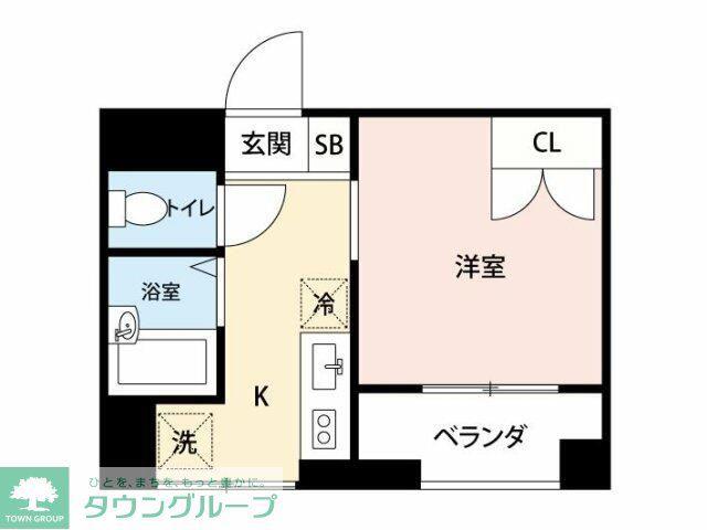 マイナビSTAY新宿(1K/6階)の間取り写真