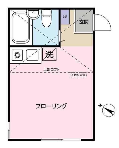 レガーロ根岸(ワンルーム/2階)の間取り写真