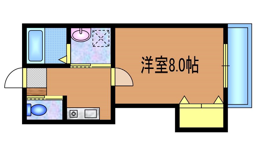 ソウェルテュール(1K/5階)の間取り写真