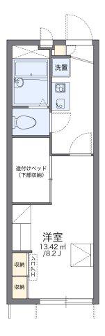 レオパレス橋爪中II(1K/1階)の間取り写真
