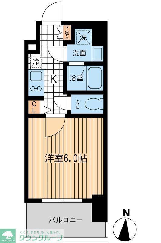 KDXレジデンス大山(1K/8階)の間取り写真