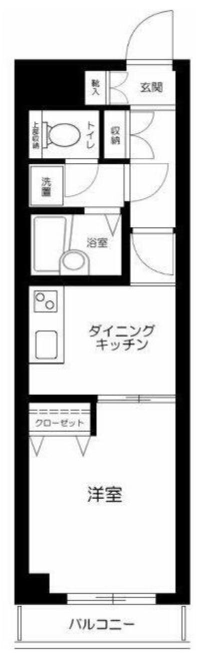 フレグラント町田(1DK/5階)の間取り写真