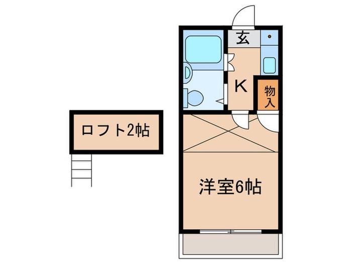 ヒルズ本山(1K/1階)の間取り写真