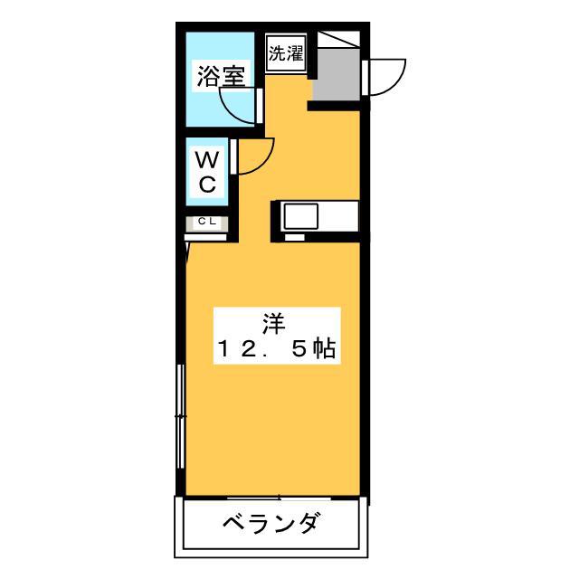 TENDER HOUSE(ワンルーム/3階)の間取り写真
