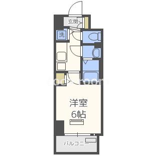 ララプレイス阿波座駅前フェリオ(1K/5階)の間取り写真